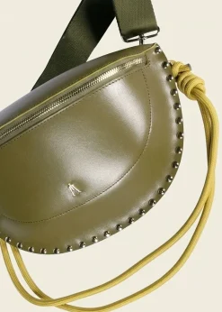 Banane cuir tannage végétal | kaki "smile clou - kaki s26"
