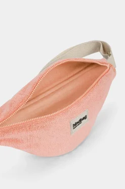 Banane en coton bio | rose "olivia - éponge rose corail"