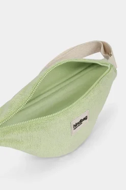 Banane en coton bio | vert "olivia - éponge vert amande"