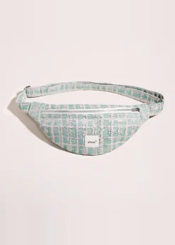 Banane made in france en coton upcyclé | "irisée verte/ beige""