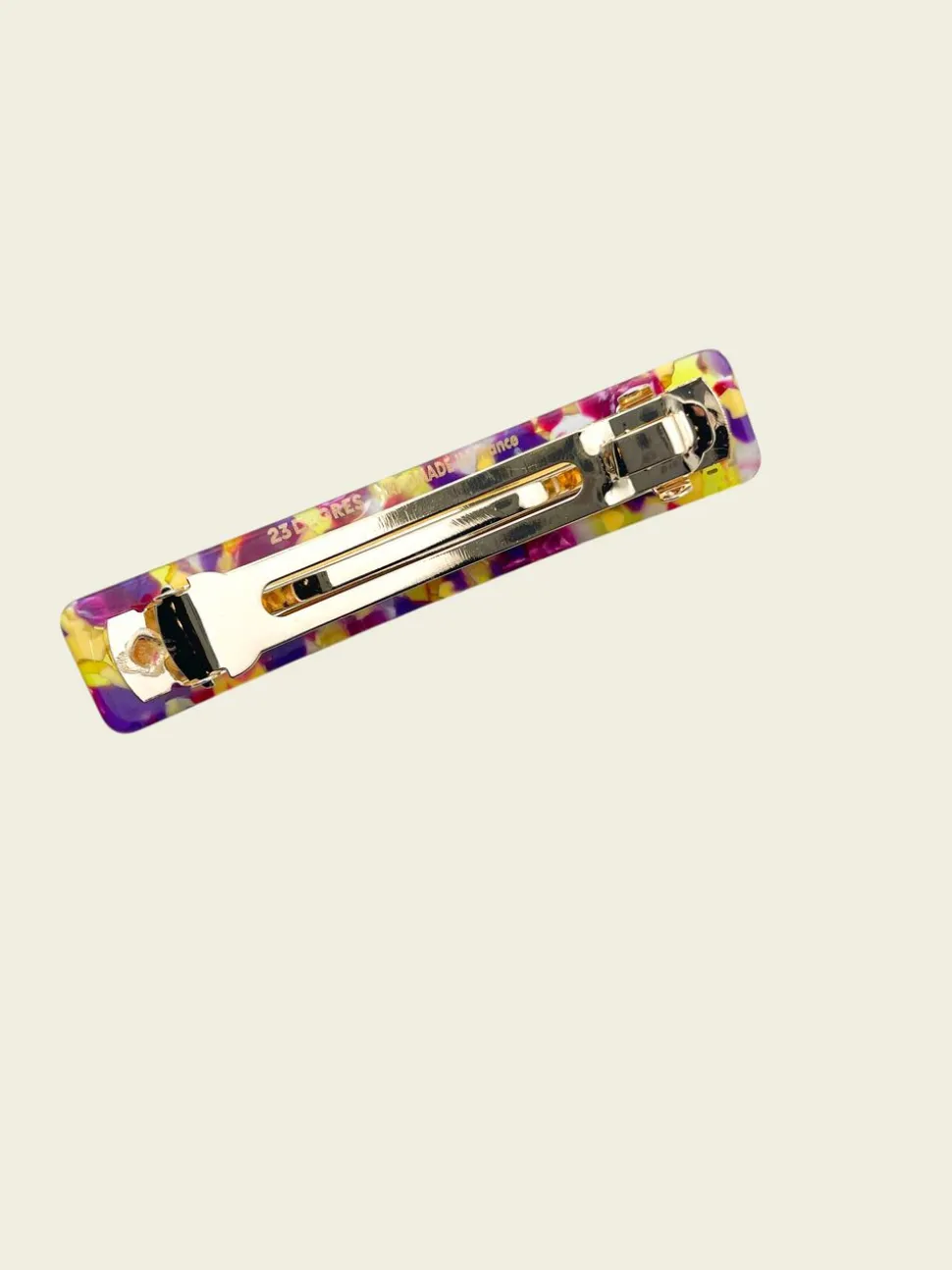 Barrette à cheveux 9cm en acétate | multicolore "barrette 9cm - sunny"