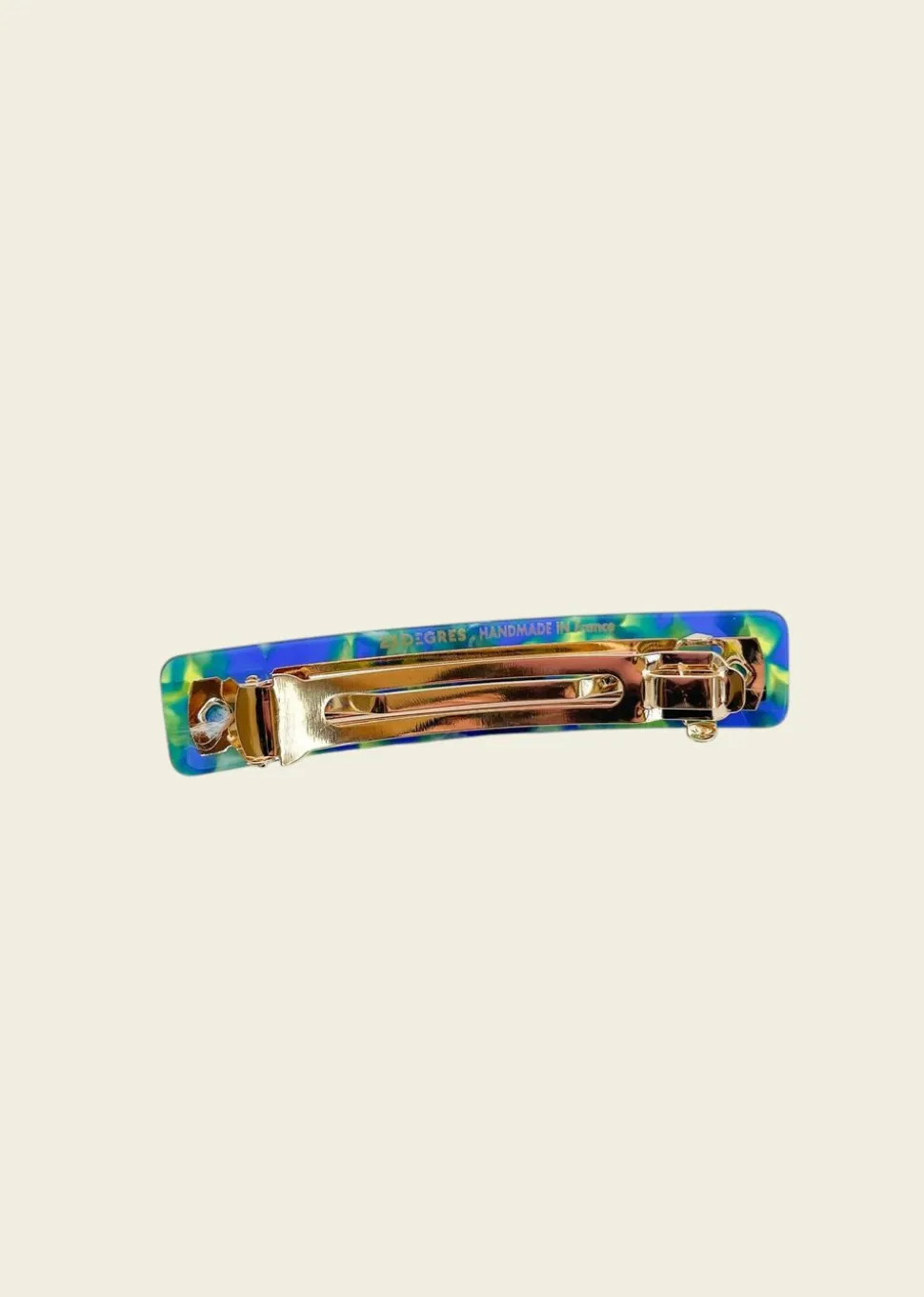 Barrette à cheveux en acétate | bleu "barrette 9cm - sunny"