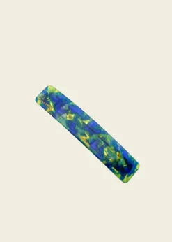 Barrette à cheveux en acétate | bleu