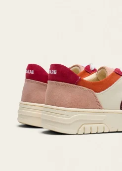 Baskets basse en cuir certifié lwg | multicolor 