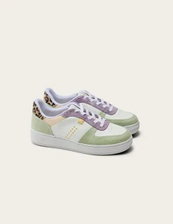 Baskets basse en cuir certifié lwg | multicolore 