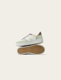 Baskets basse en cuir certifié lwg | multicolore 