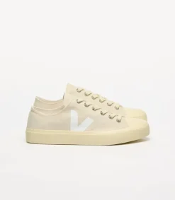 Baskets basses en coton bio | beige "wata ii low - pierre_white"