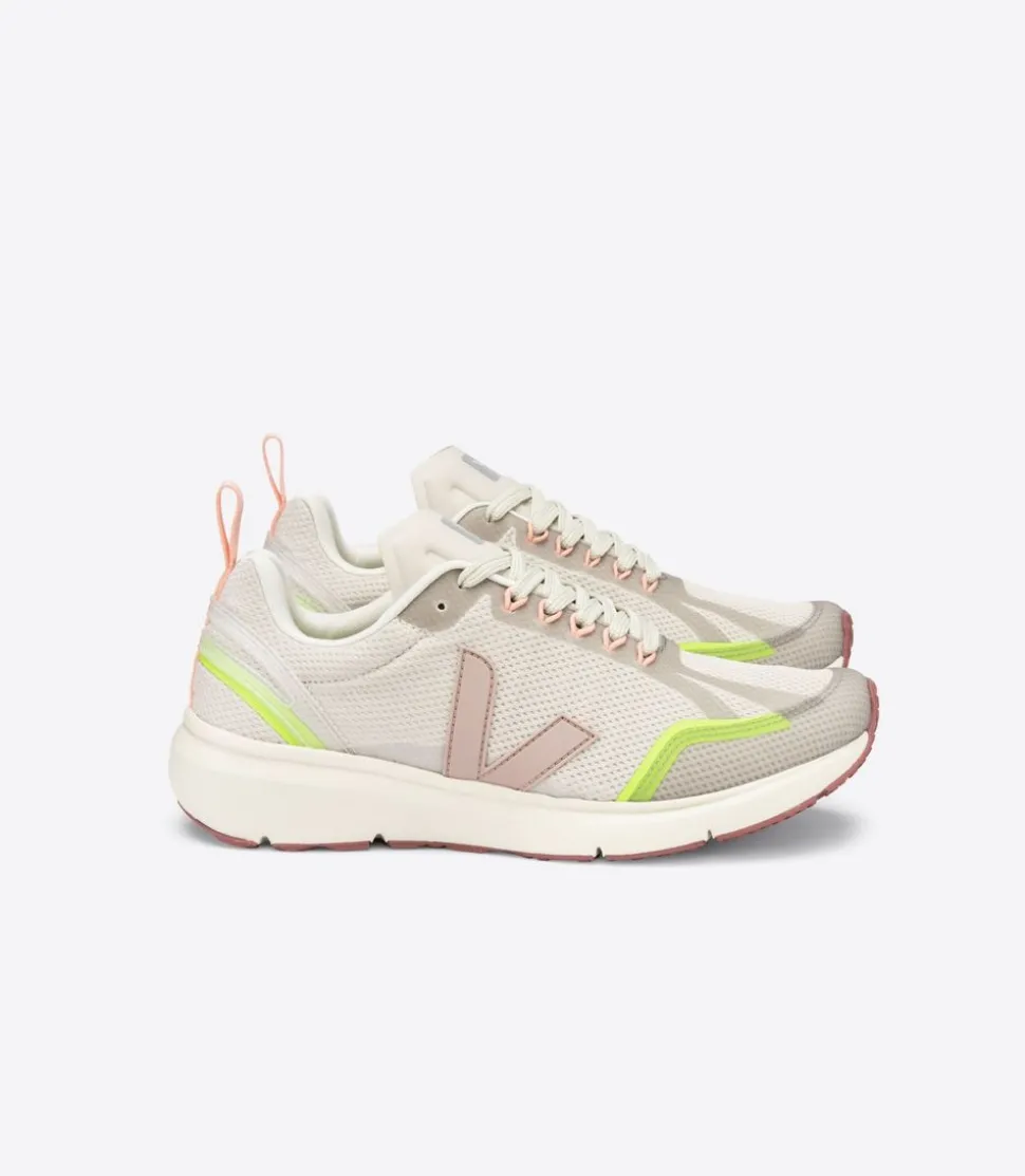 Baskets de sport en recyclé | beige et jaune "condor 2 alveomesh natural babe jaune fluo"