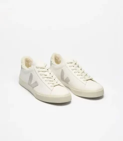 Baskets en cuir | beige et gris