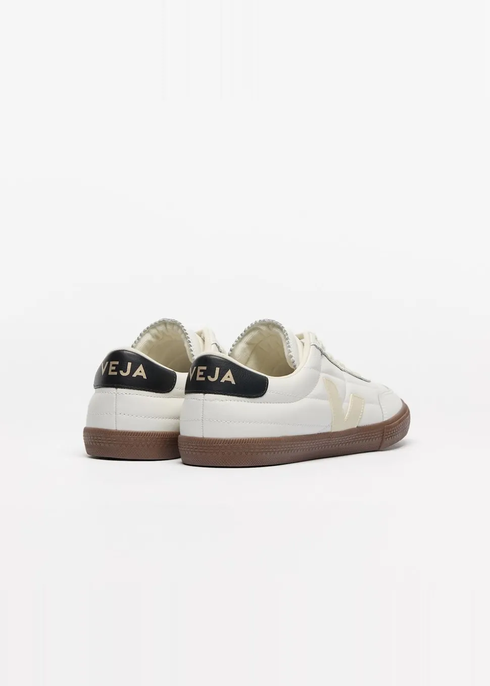 Baskets en cuir | blanc "panenka - white_black_bark"