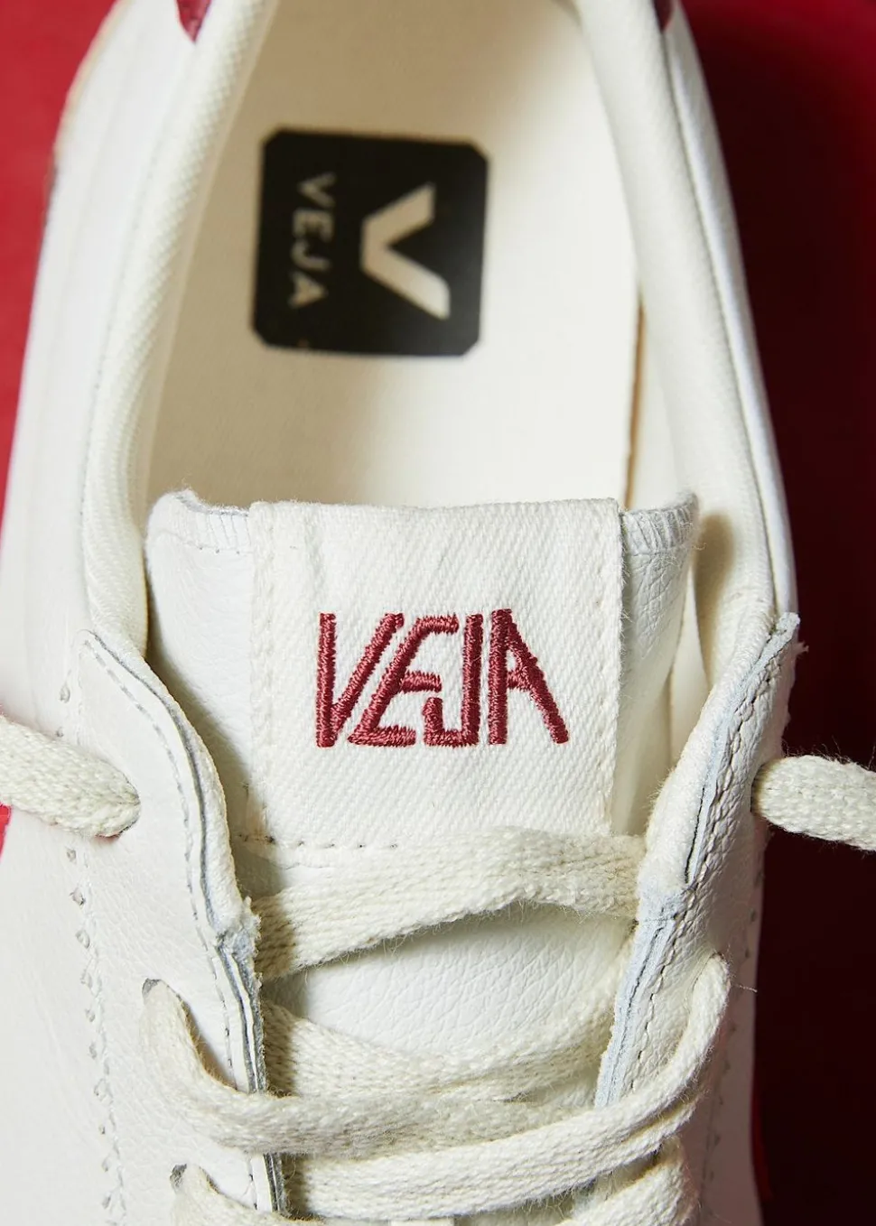Baskets en cuir | blanc "volley - white pekin bark"