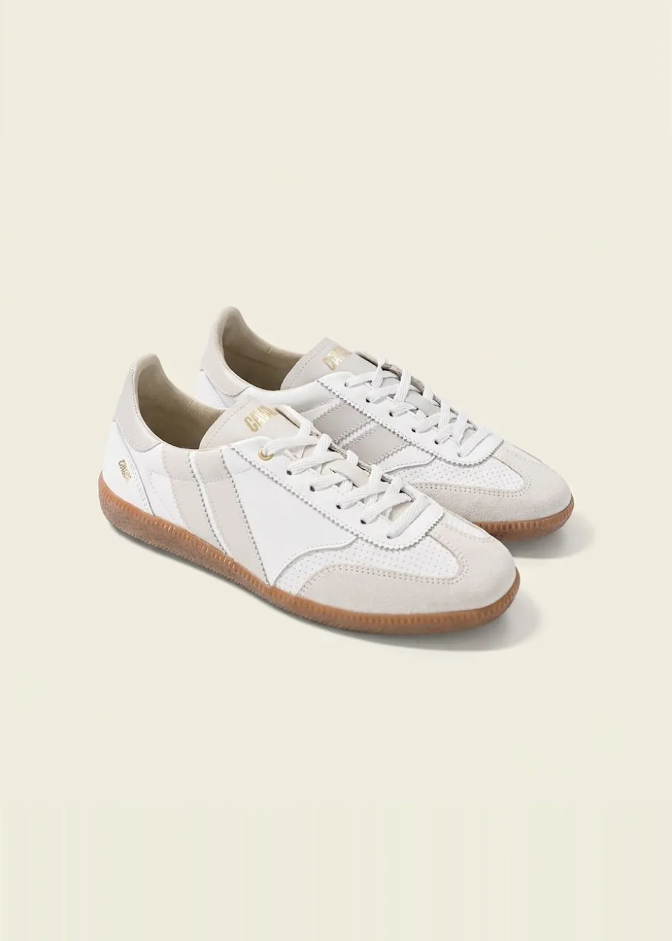 Baskets en cuir certifié | blanc "pure whisper"
