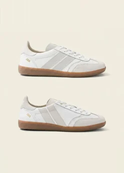 Baskets en cuir certifié | blanc "pure whisper"