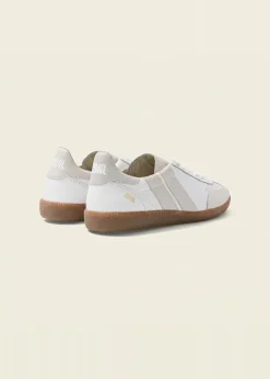 Baskets en cuir certifié | blanc