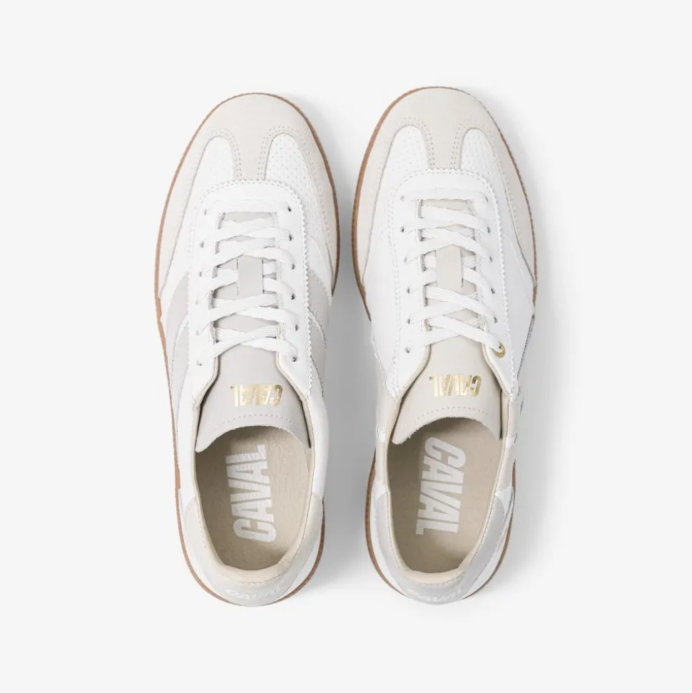 Baskets en cuir certifié | blanc "pure whisper"