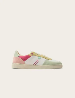 Baskets en cuir certifié et recyclé | multicolore 