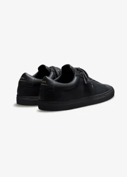 Baskets en cuir certifié | noir