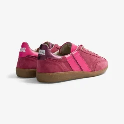 Baskets en cuir certifié | prune