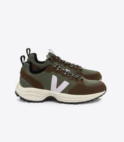 Baskets en cuir certifié | venturi vc suede mud parme multico
