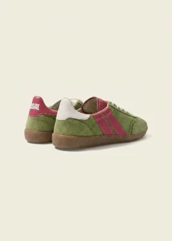 Baskets en cuir certifié | vert