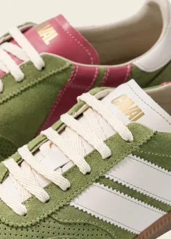 Baskets en cuir certifié | vert