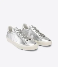 Baskets en cuir chromefree | argenté "campo silver white"