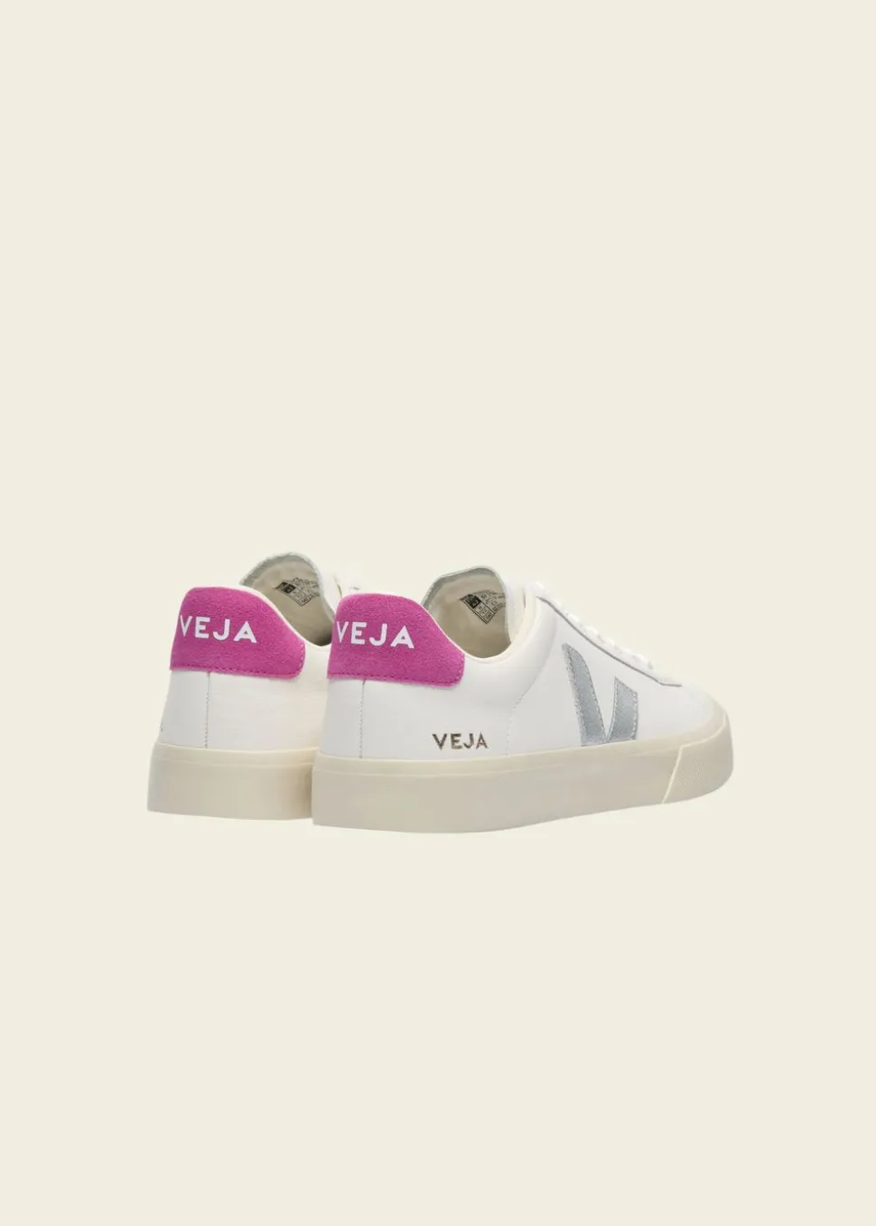 Baskets en cuir | multicolor "campo - white_silver_ultraviolet"