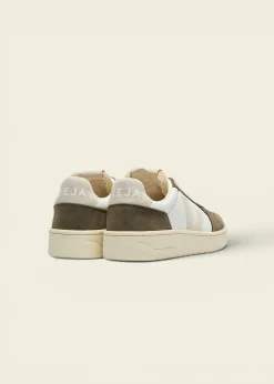Baskets en cuir | v-82 - white_natural_kaki