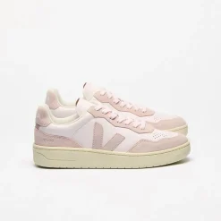 Baskets en suède et cuir certifié | rose "v-90 lassi petale"