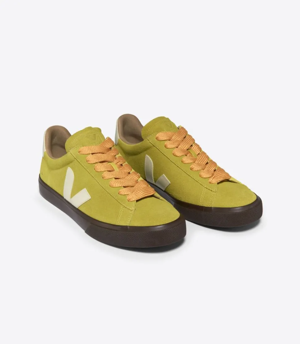 Baskets en suède et cuir sans chrome | jaune "campo bold suede liquor pierre"