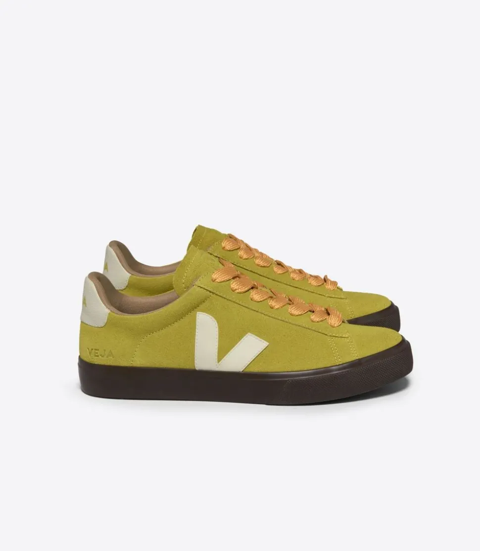 Baskets en suède et cuir sans chrome | jaune "campo bold suede liquor pierre"