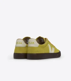 Baskets en suède et cuir sans chrome | jaune