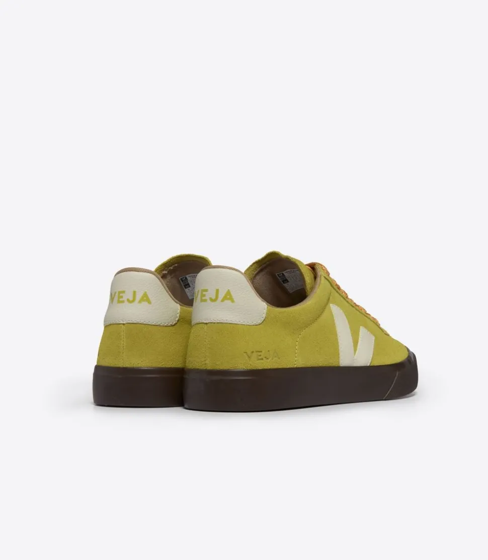 Baskets en suède et cuir sans chrome | jaune "campo bold suede liquor pierre"