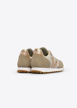 Baskets en suède vegan et tissu | beige "sdu rec j-mesh natural platine"