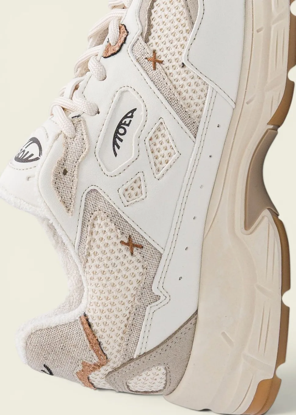 Baskets vegan | beige "rush - craft - corn - beige"