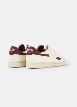 Baskets vegan | blanc et bordeaux