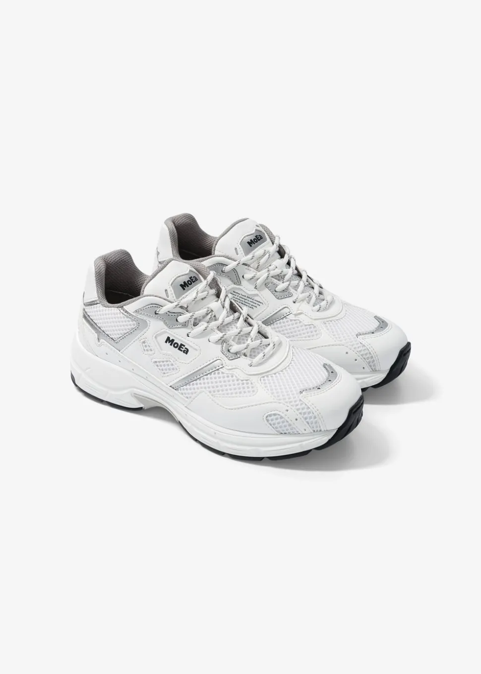 Baskets vegan | blanc et gris "gen8 - corn white & silver "