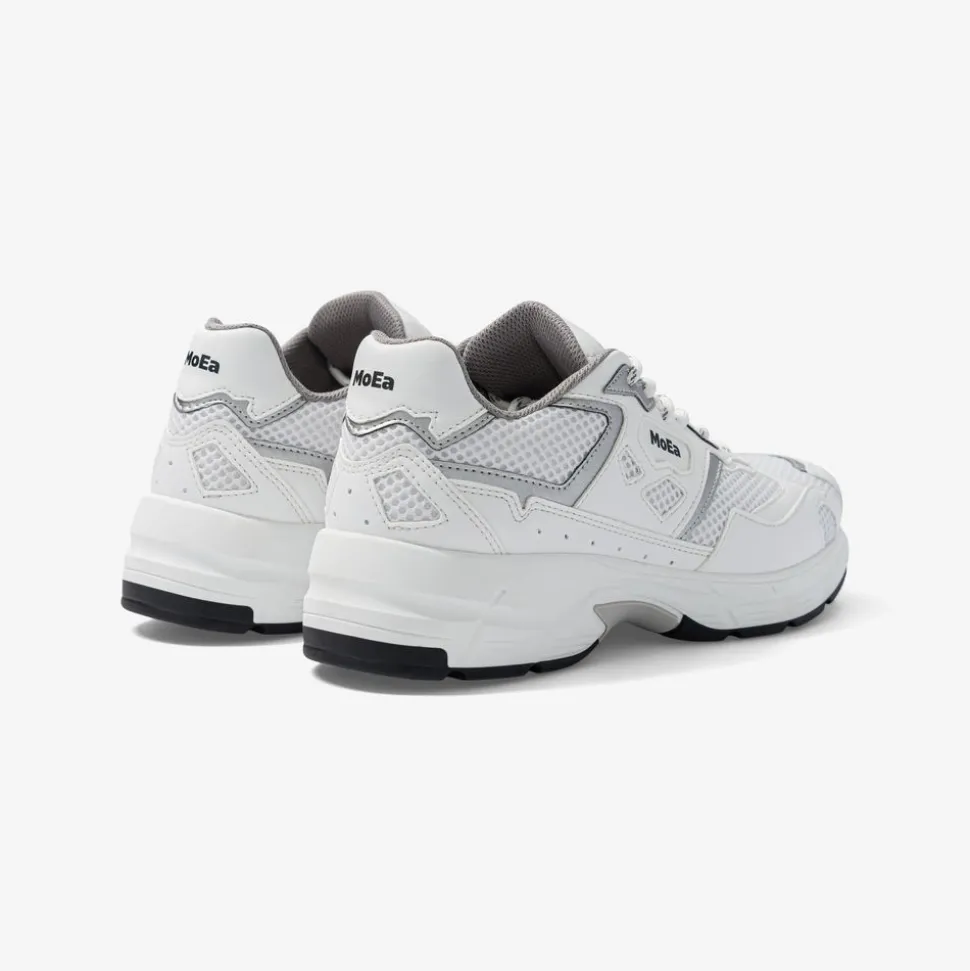 Baskets vegan | blanc et gris "gen8 - corn white & silver"