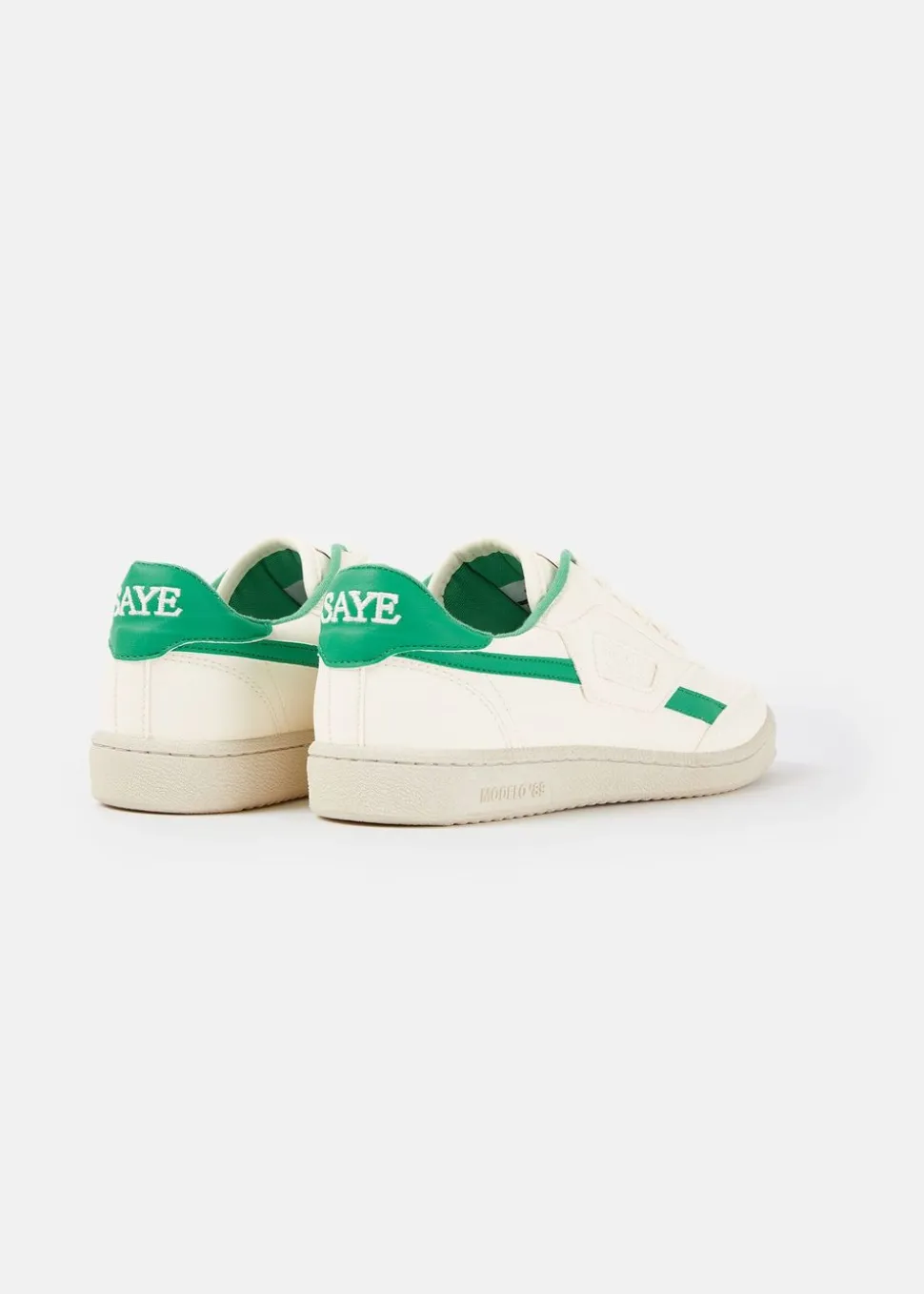 Baskets vegan | blanc et vert "basket en recyclé - modelo '89 icon jade"