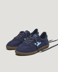 Baskets vegan | bleu "burela slim navy sky"