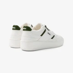 Baskets vegan en matières végétales | blanc "gen 1 white & green"