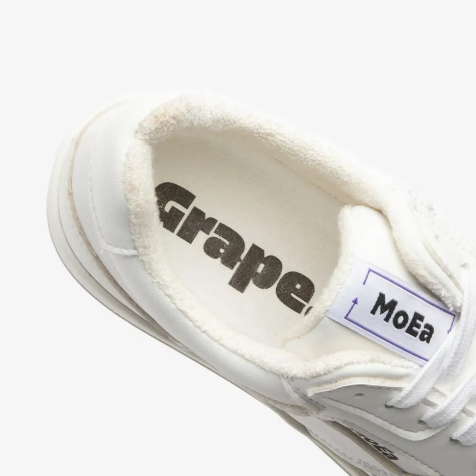 Baskets vegan en matière végétale | blanc "gen 1 corn full white"