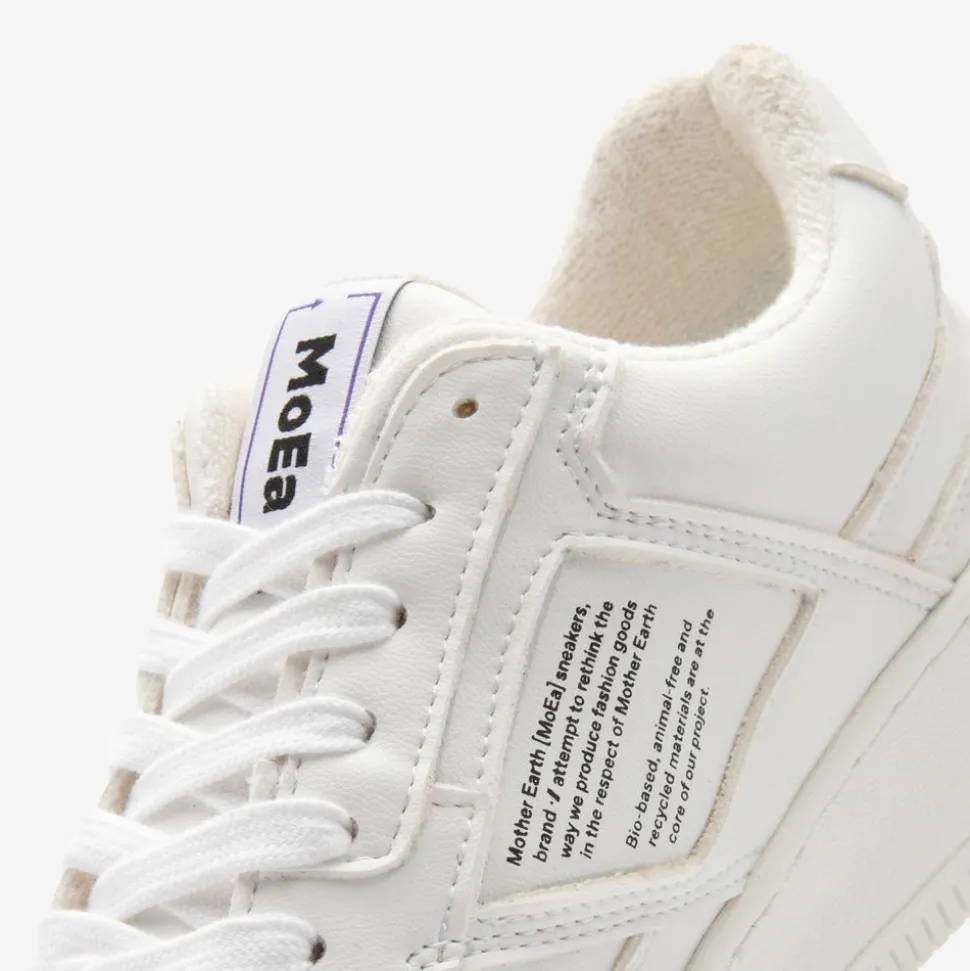 Baskets vegan en matière végétale | blanc "gen 1 corn full white"