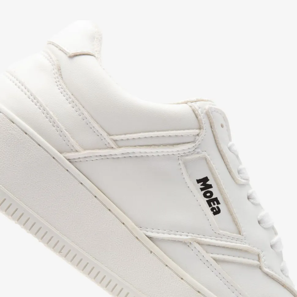 Baskets vegan en matière végétale | blanc "gen 1 corn full white"