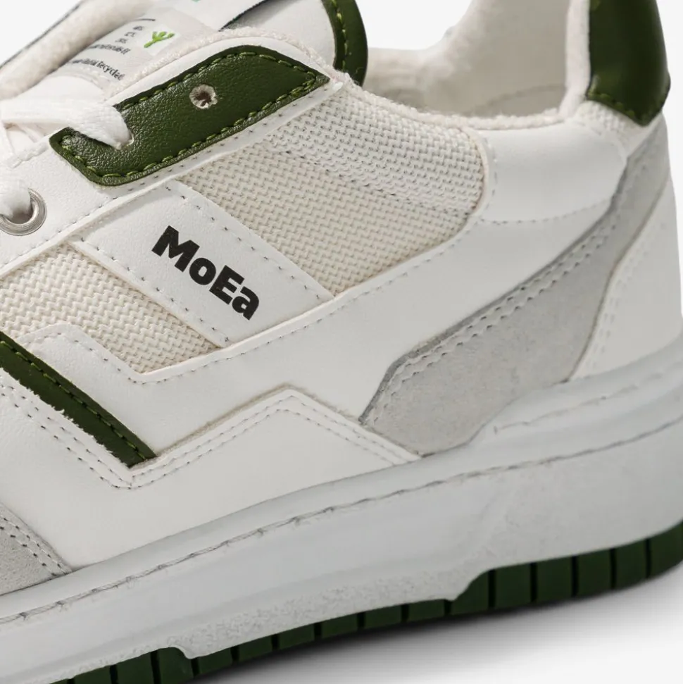 Baskets vegan en matière végétale | vert "gen2 cactus white & green"