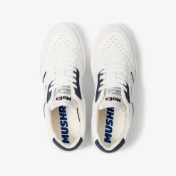 Baskets vegan en matière végétale | bleu "gen 1 mushroom white & navy"