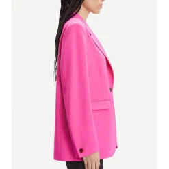 Blazer rose en ecovero et matière recyclée - haven blazer fandango pink