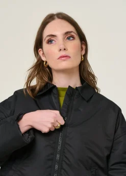 Blouson en matières recyclées | noir "dusk - black"