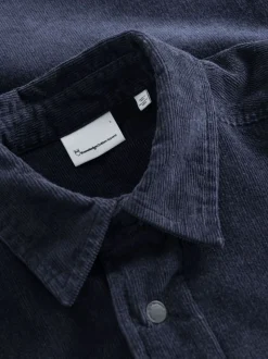 Blouson velours en coton bio et matière recyclée | marine 
