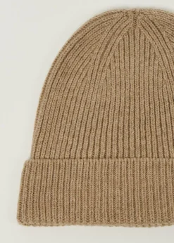 Bonnet en laine mérinos recyclée | beige